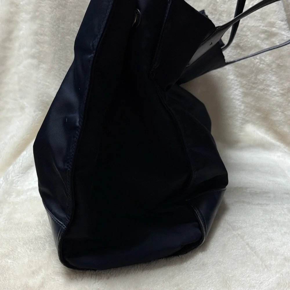 Tory Burch Navy Blue Tote - Picture 9 of 16